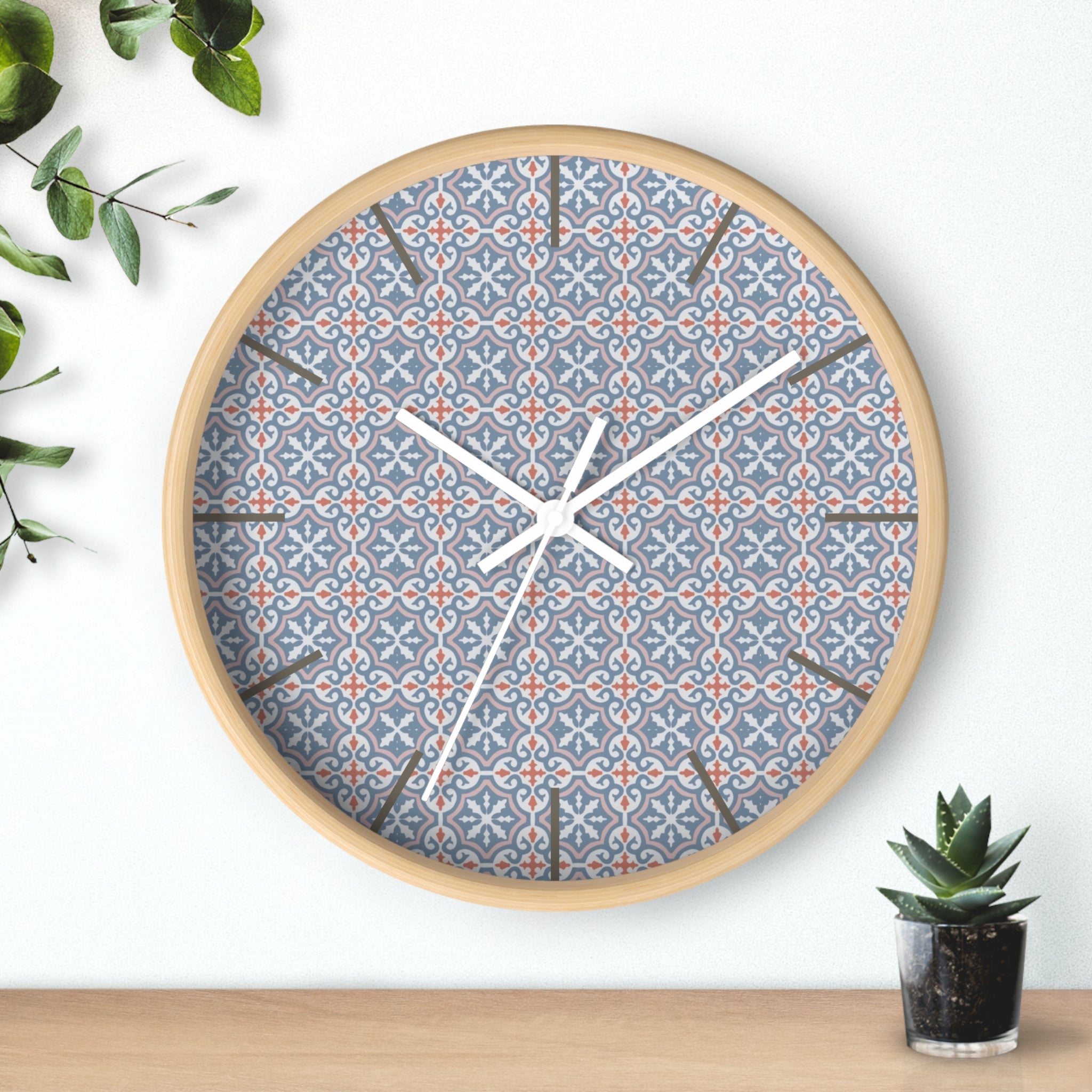 Habana Tile Wall Clock — Cuban Heritage Design
