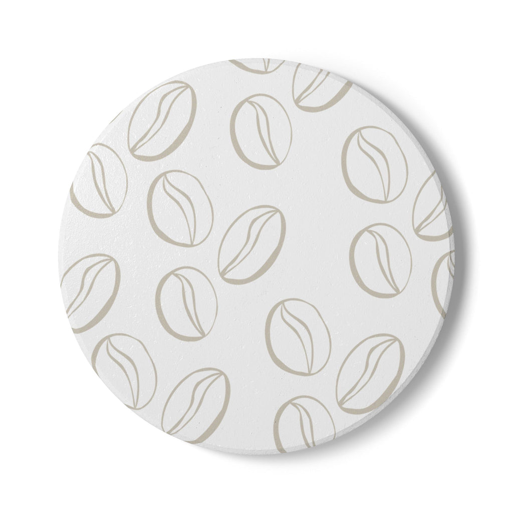 Coffee-Inspired Ceramic Coaster — Coffee Lover Drink Mat
