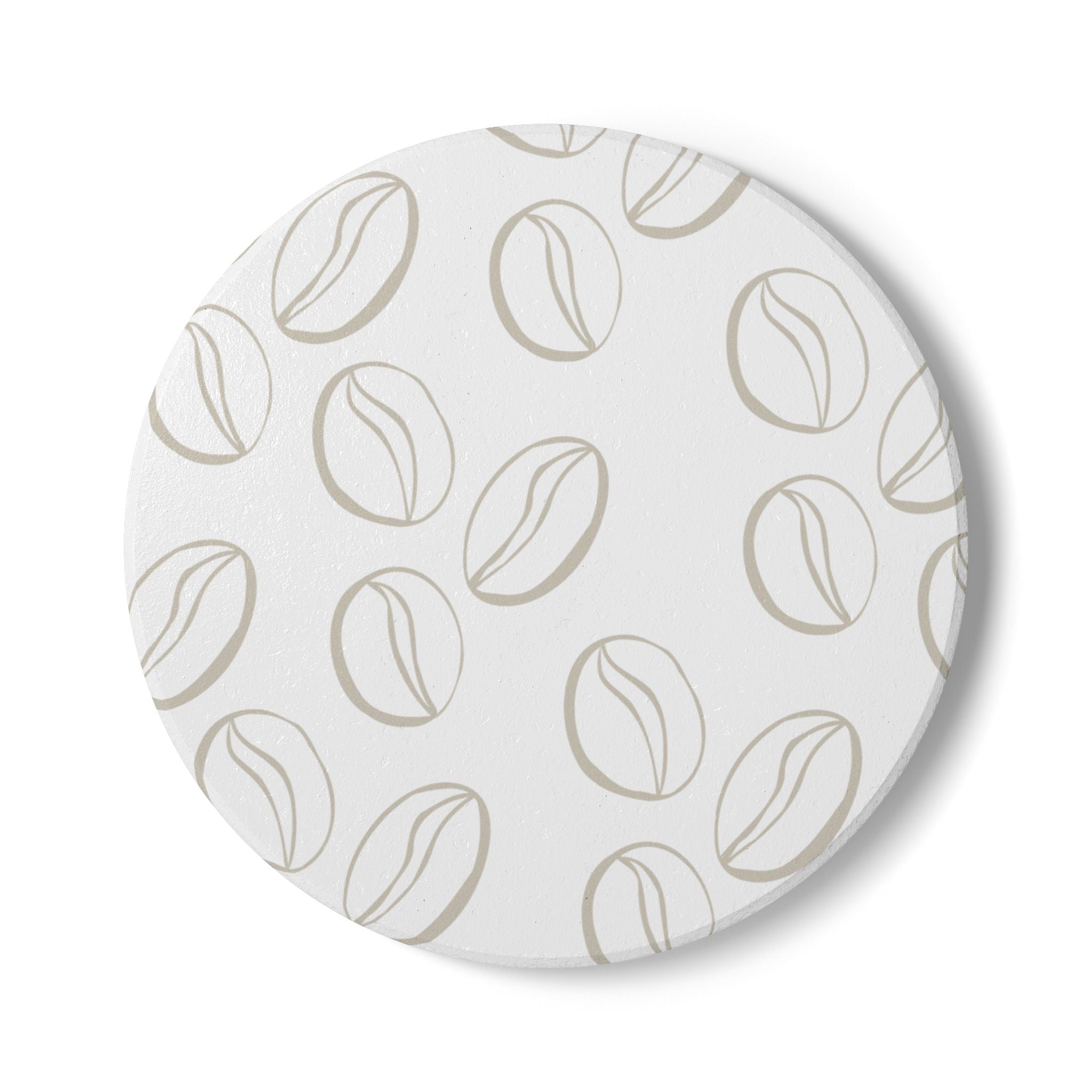 Coffee-Inspired Ceramic Coaster — Coffee Lover Drink Mat