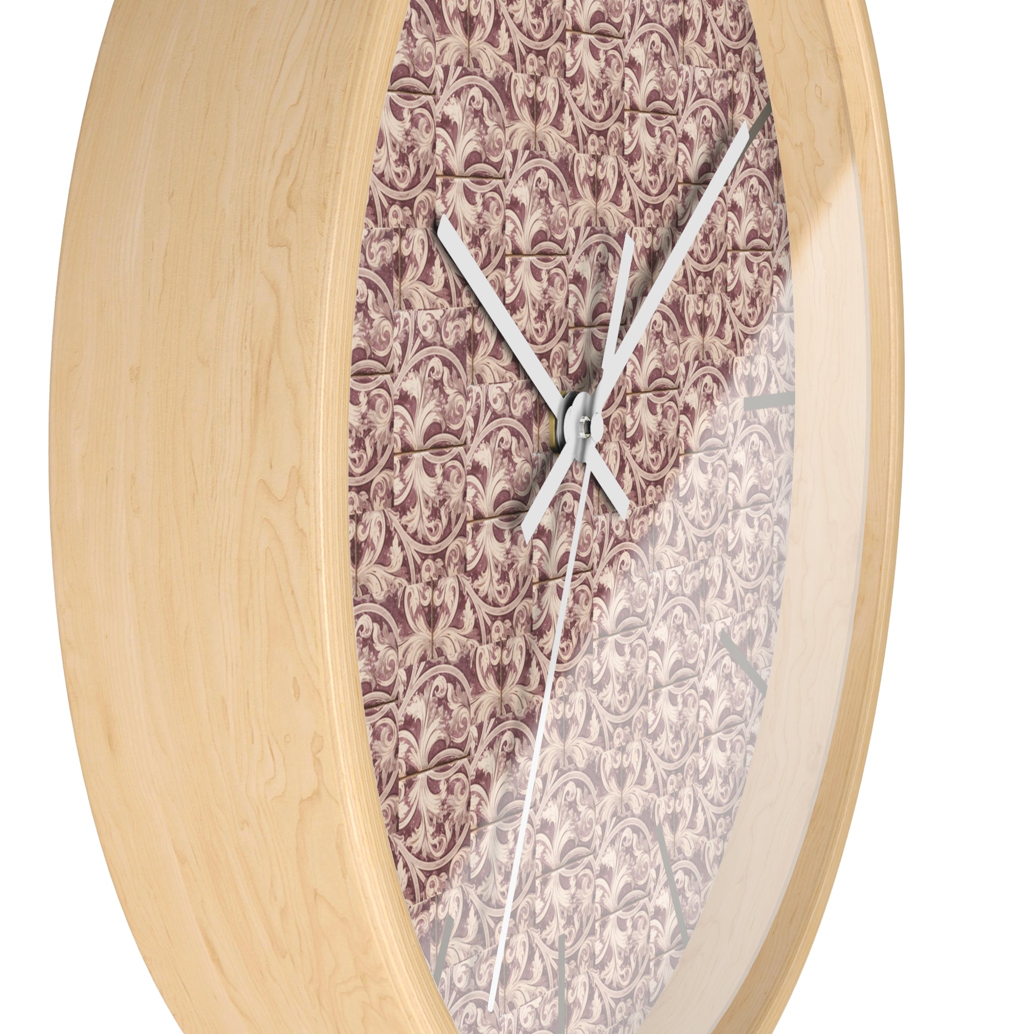 Habana Tile Wall Clock (Mauve) — Cuban Heritage Design