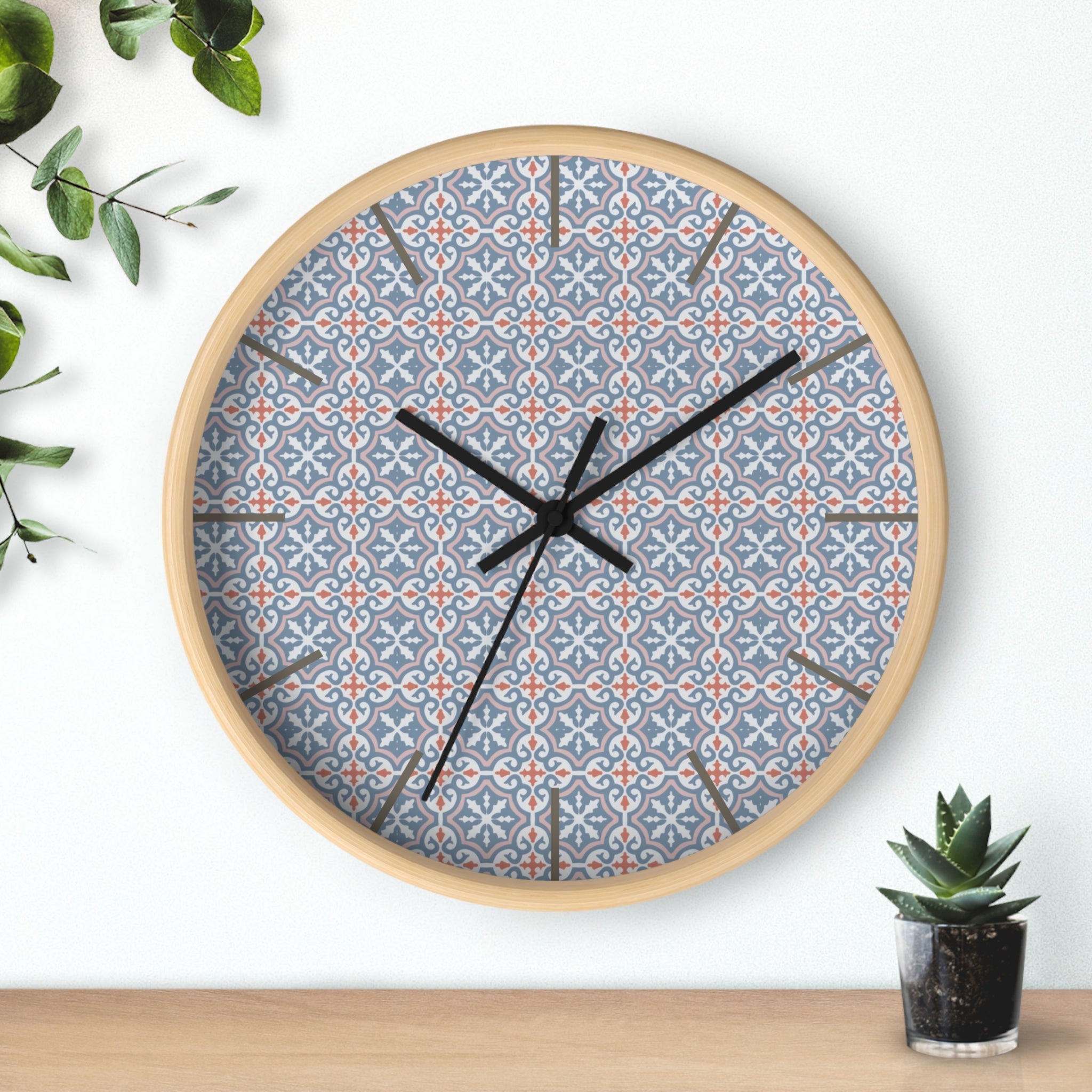 Habana Tile Wall Clock — Cuban Heritage Design
