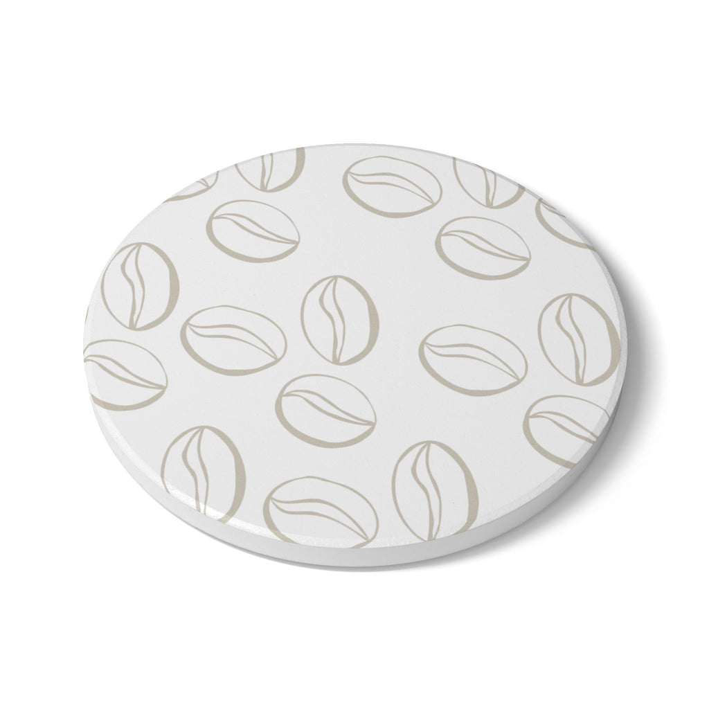 Coffee-Inspired Ceramic Coaster — Coffee Lover Drink Mat