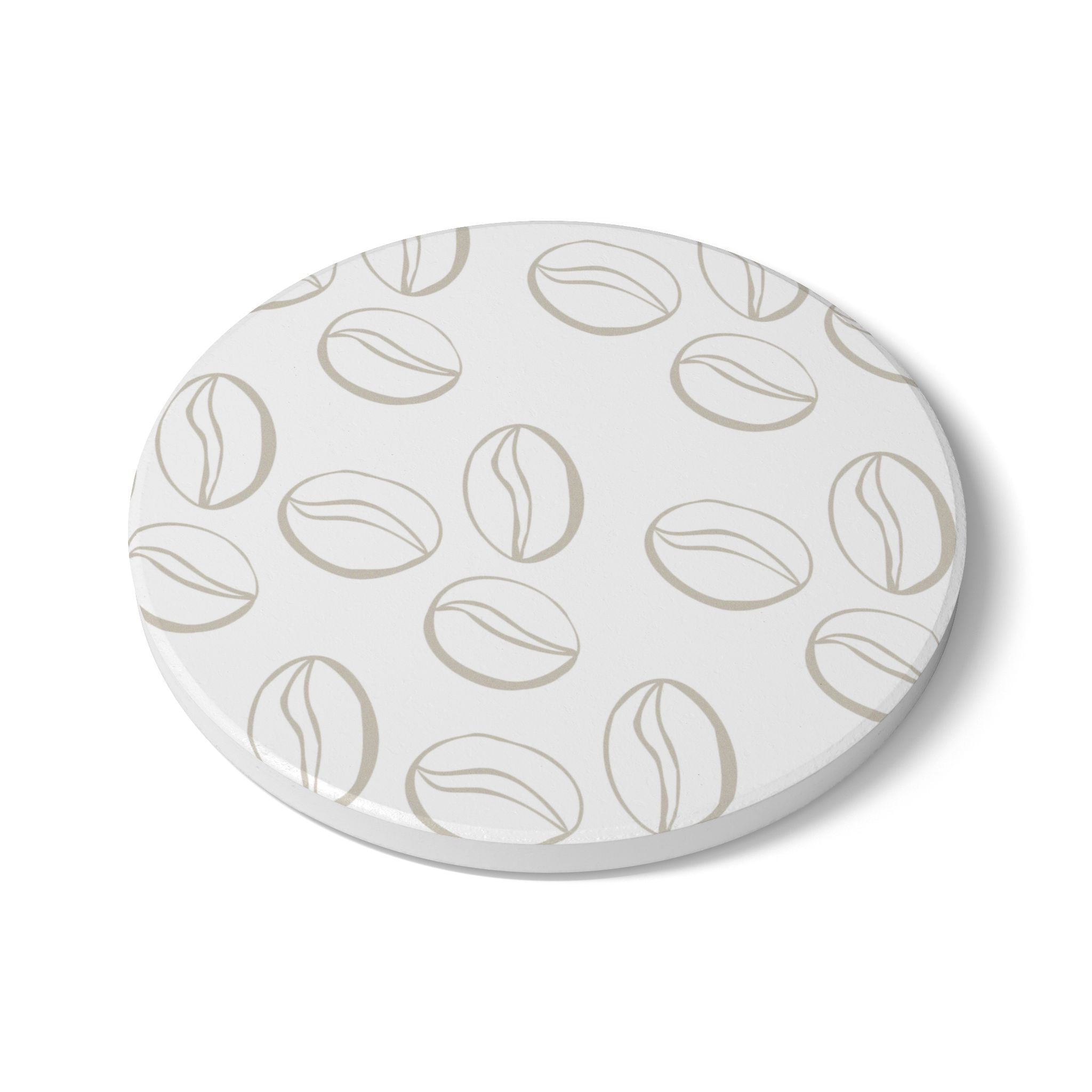 Coffee-Inspired Ceramic Coaster — Coffee Lover Drink Mat