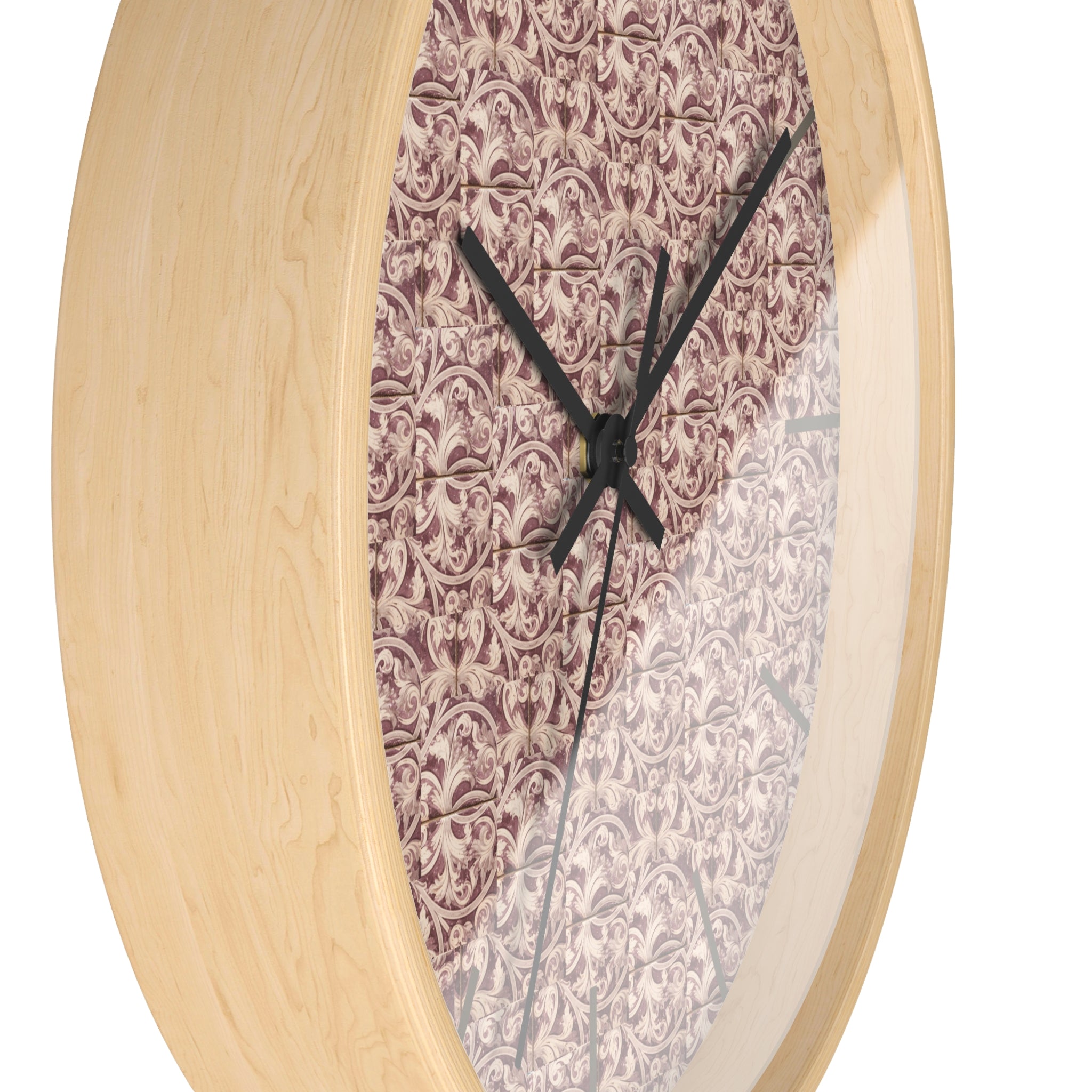 Habana Tile Wall Clock (Mauve) — Cuban Heritage Design