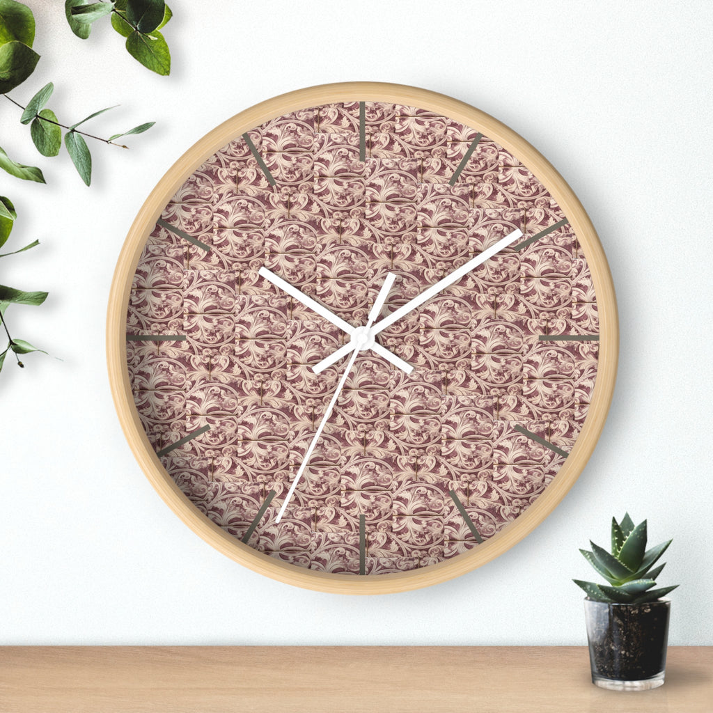 Habana Tile Wall Clock (Mauve) — Cuban Heritage Design
